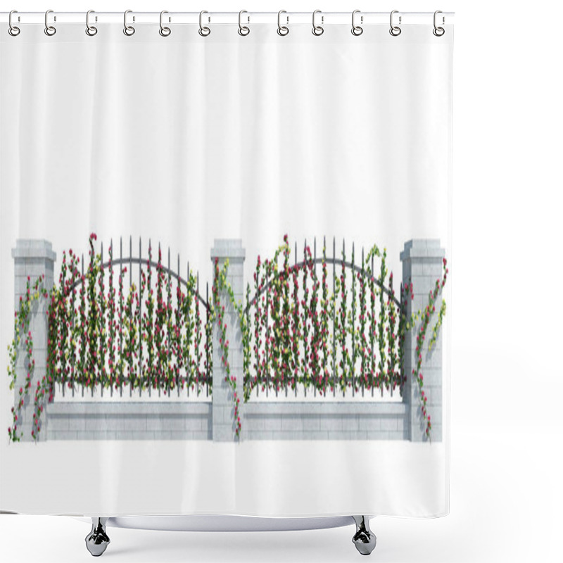 Personality  3d Render Ivy Plants  Isolated  On White Background Shower Curtains