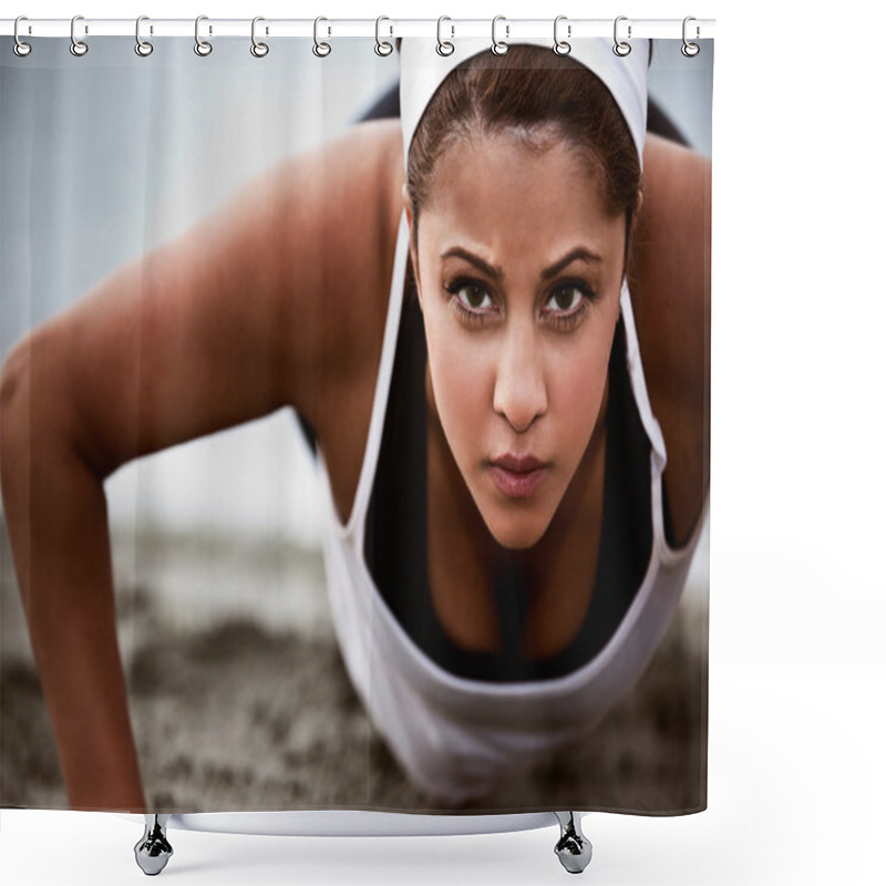 Personality  Sporty Woman Shower Curtains