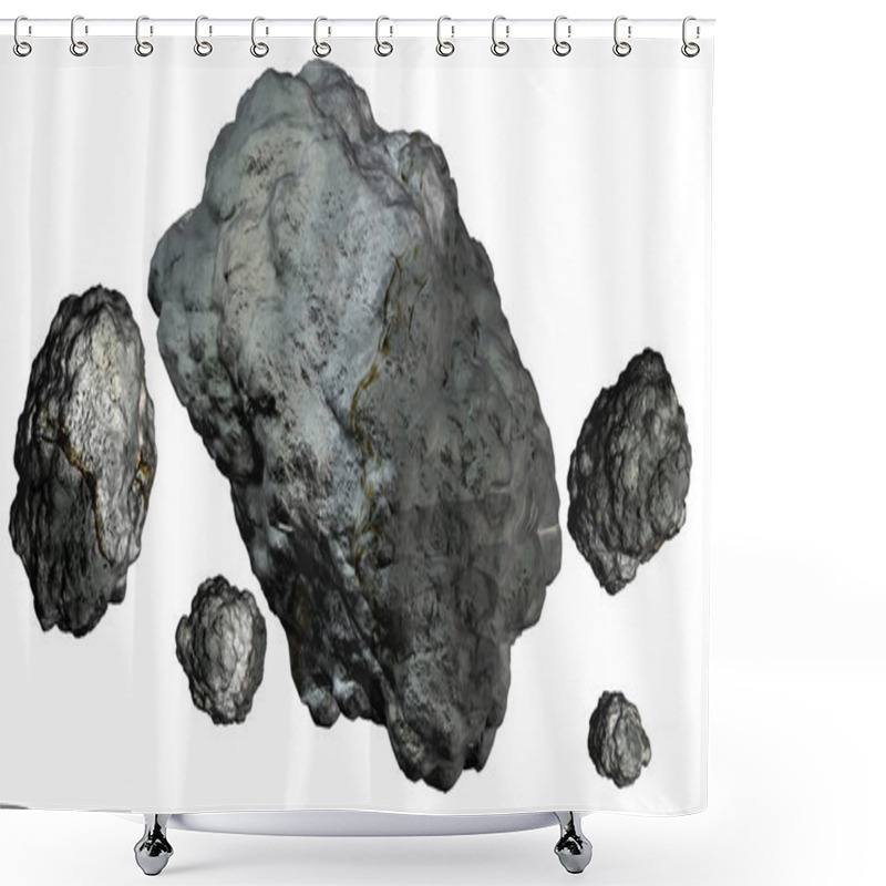 Personality  Asteroids Shower Curtains