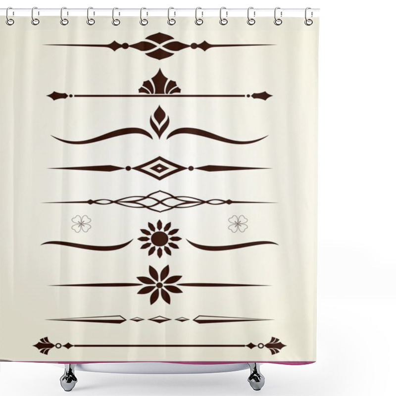 Personality  Page And Text Dividers Shower Curtains