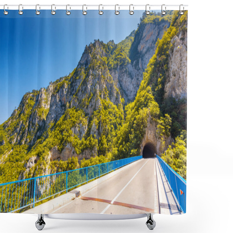 Personality  The Piva River In Montenegro Shower Curtains