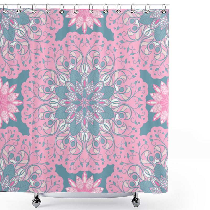 Personality  Seamless Pattern Ornament Shower Curtains