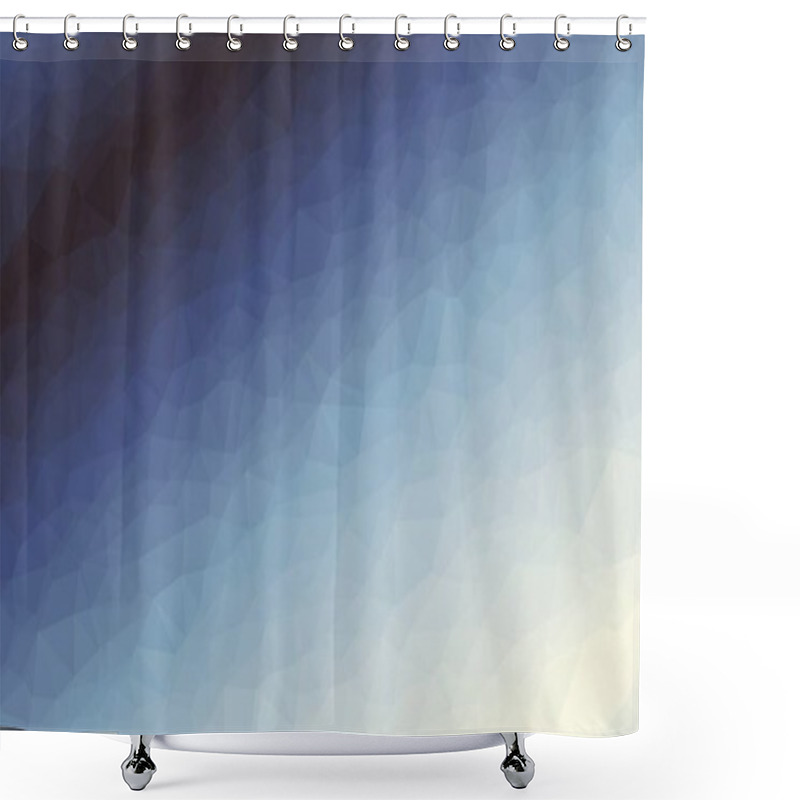 Personality  Abstract Geometric Background With Poly Pattern Shower Curtains