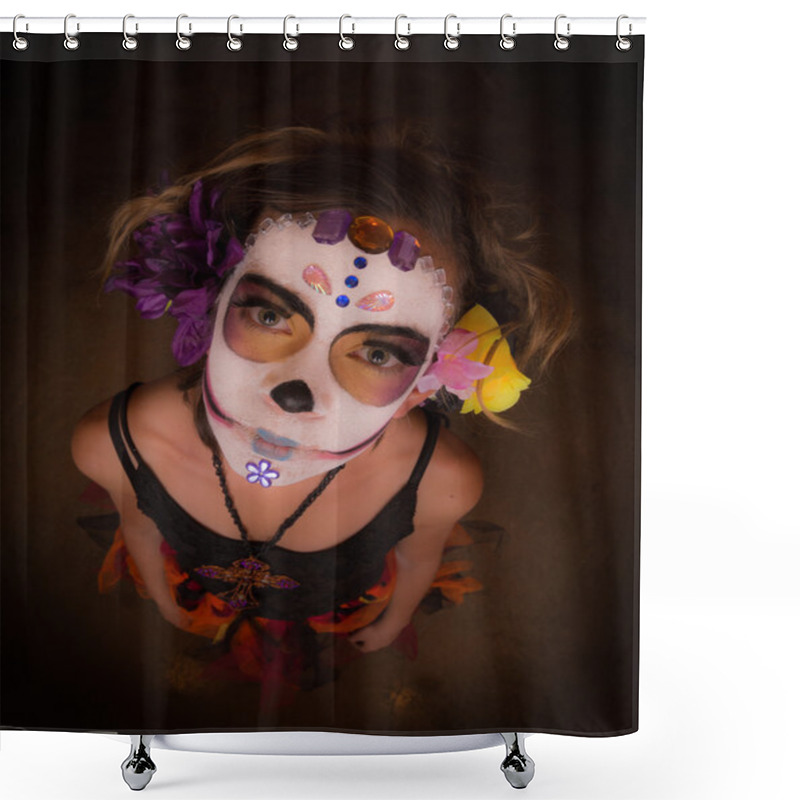 Personality  Day Of The Dead Girl Shower Curtains