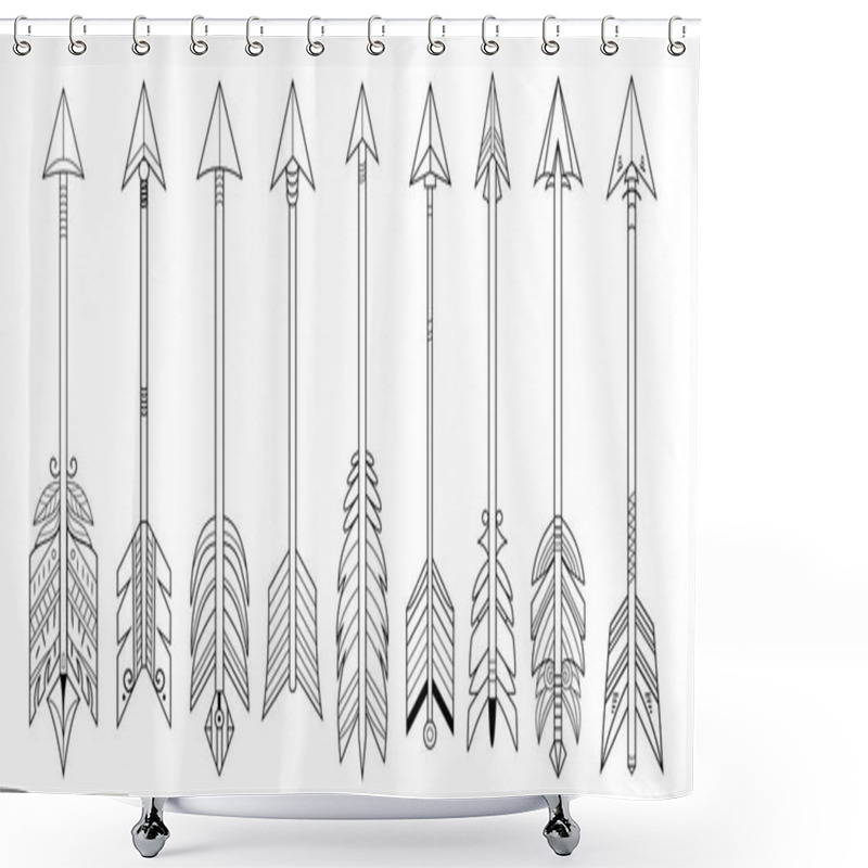 Personality  A Large Collection Of Boho-style Arrows Designed For Creative Projects, Including Boho-themed Designs, Tattoos, And More. Perfect For Posters, Invitations, Branding, Crafts, And Tattoo Inspiration.  Shower Curtains