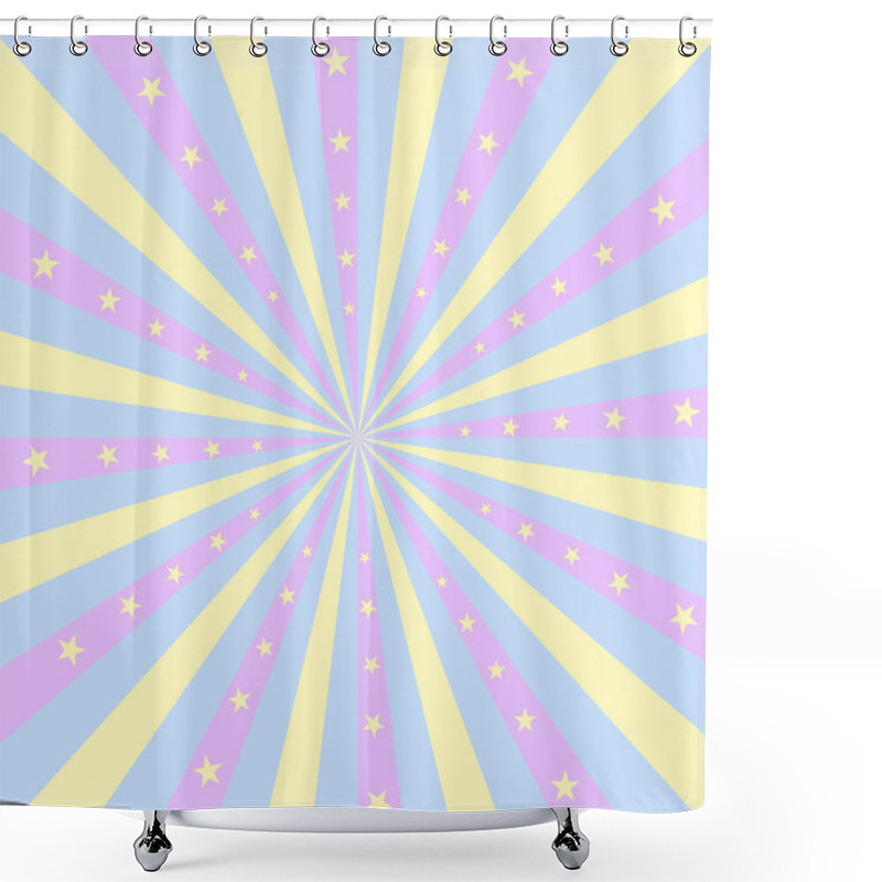 Personality  USA Stars & Stripes Square Background Shower Curtains