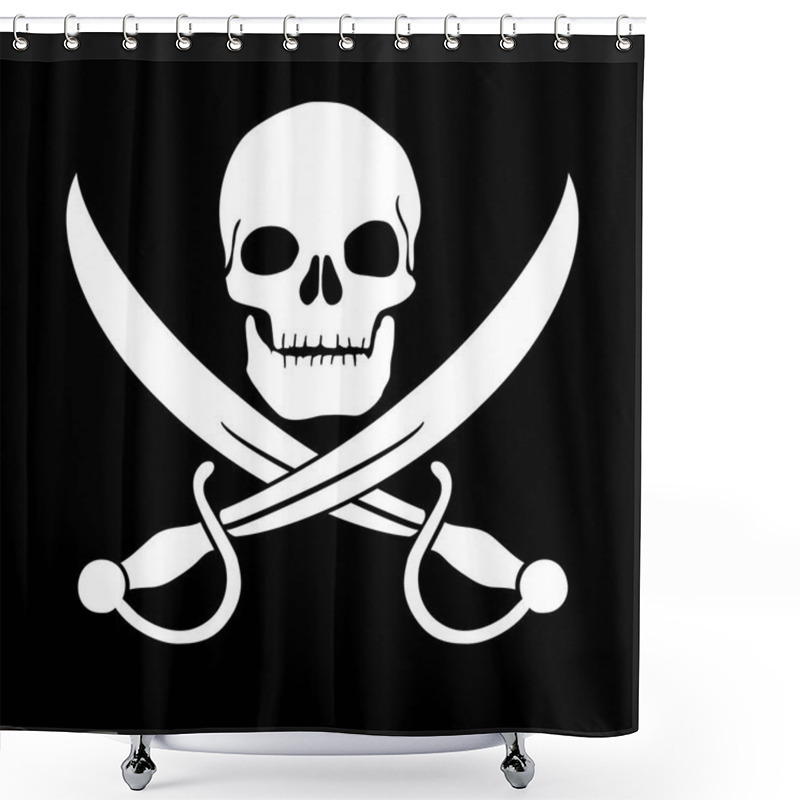 Personality  Pirate Skull Shower Curtains