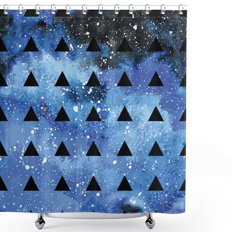 Personality  Galaxy Seamless Pattern. Shower Curtains