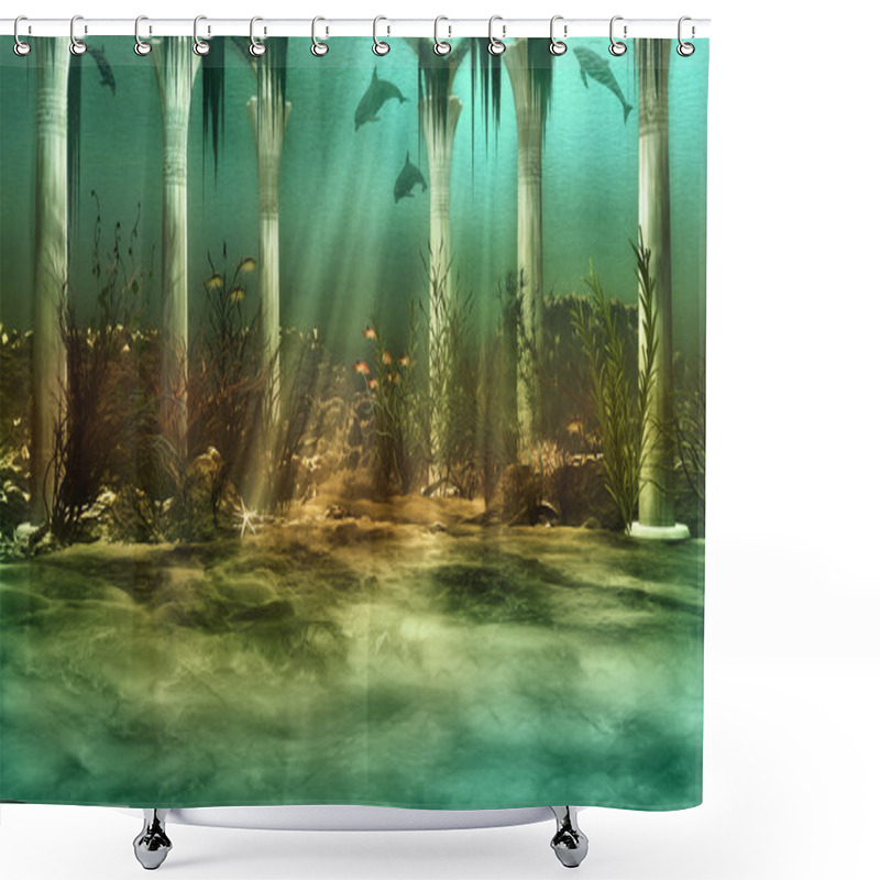 Personality  Sunken City Shower Curtains