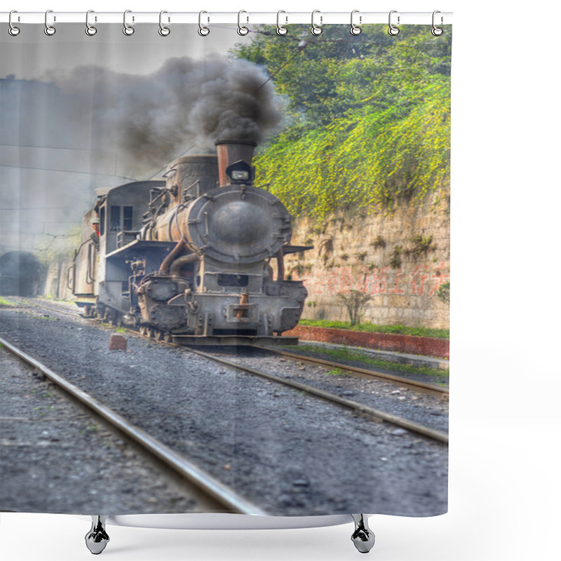 Personality  Steam Train Shower Curtains