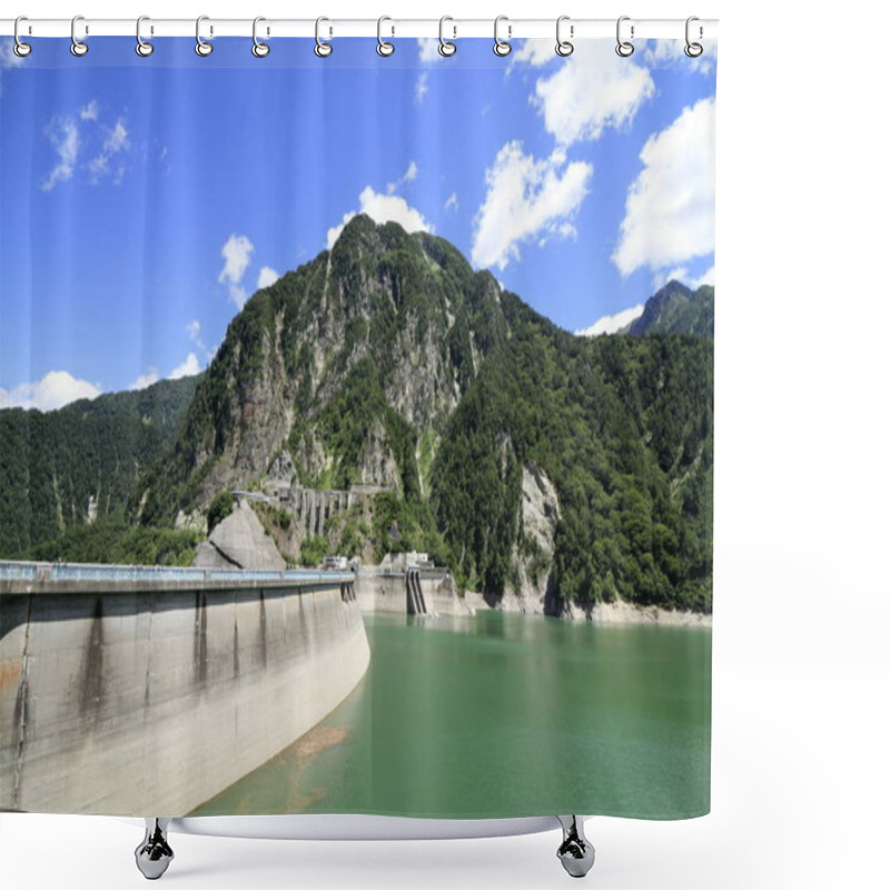 Personality  Kurobe Dam And Kurobe Lake In Toyama, Japan Shower Curtains