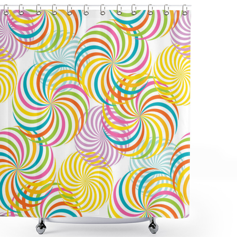 Personality  Carnival Fiesta Whirl Seamless Pattern.  Shower Curtains