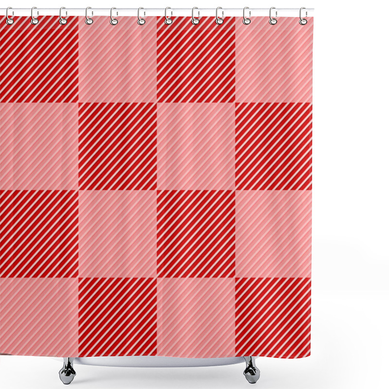 Personality  Tartan Seamless Pattern Background, Vector Illustration Shower Curtains