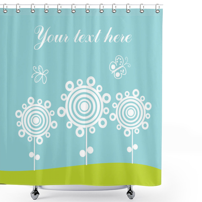 Personality  Greeting Card, Spring Theme Shower Curtains