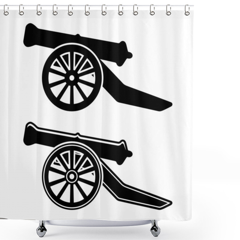 Personality  Ancient Cannon Symbol Shower Curtains