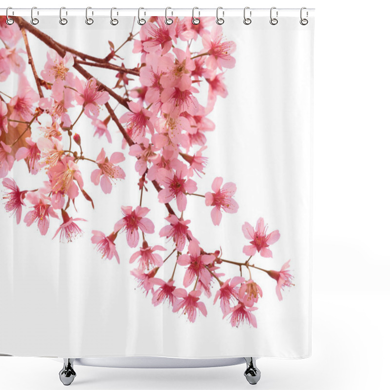 Personality  Pink Cherry Blossom Sakura Shower Curtains