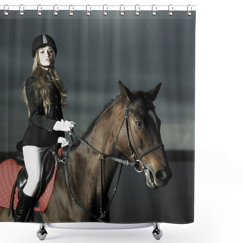 Personality  Elegant Rider Shower Curtains