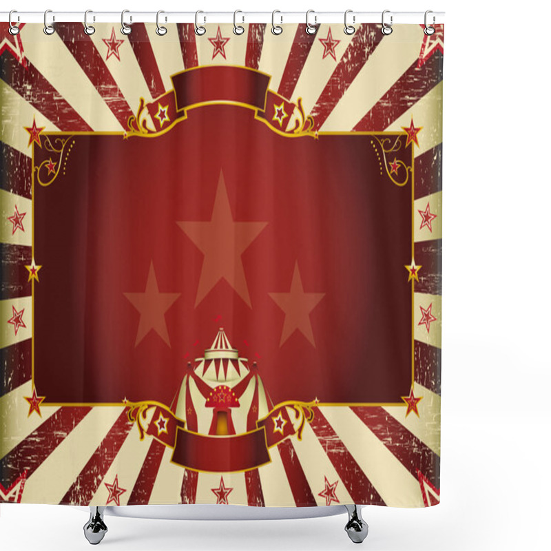 Personality  Fantastic Horizontal Circus Shower Curtains