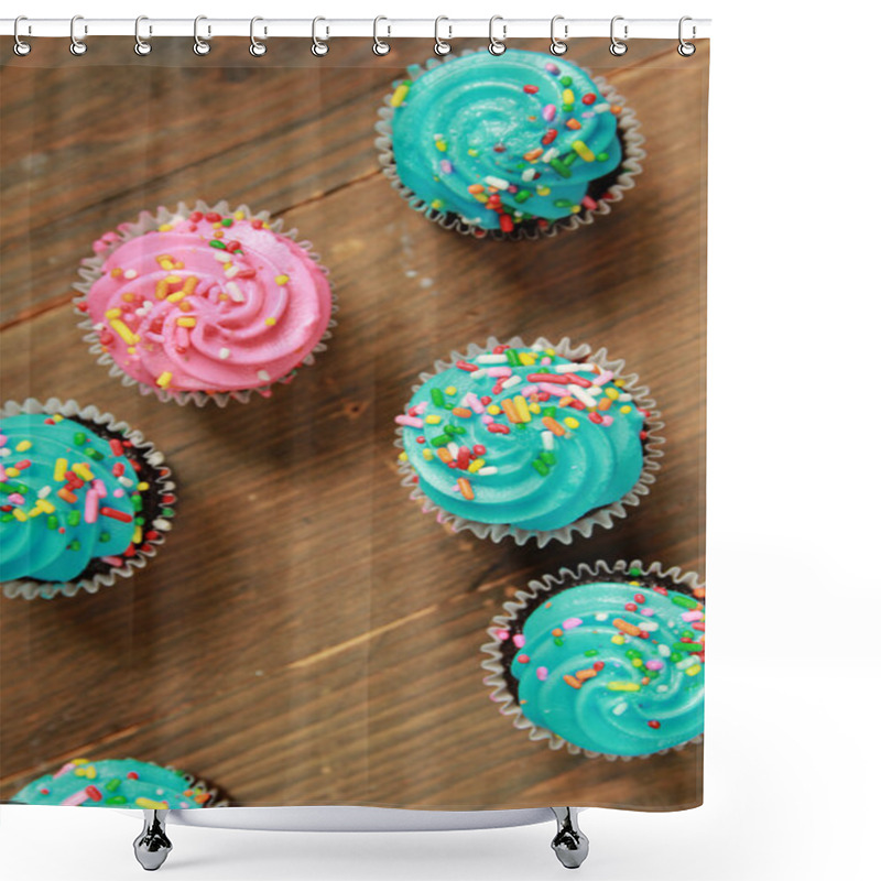 Personality  Cupcakes Shower Curtains