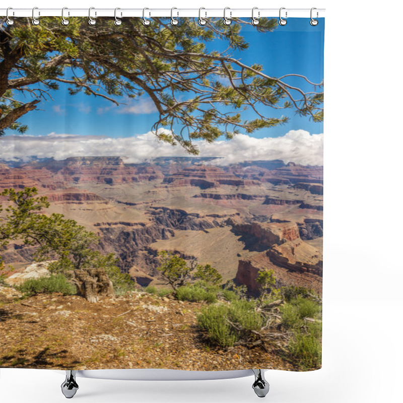 Personality  Grand Canyon - View From Mohave Point Shower Curtains