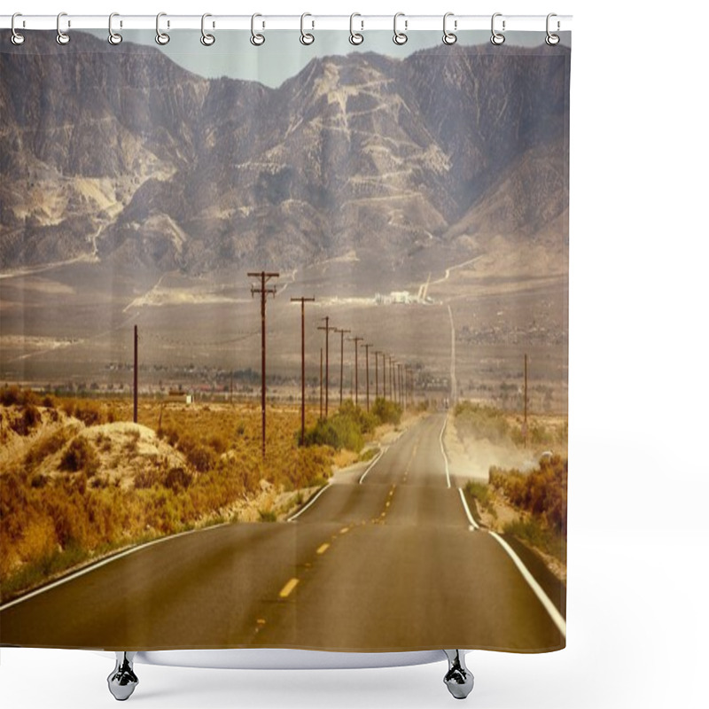 Personality  Hot Desert Road Shower Curtains