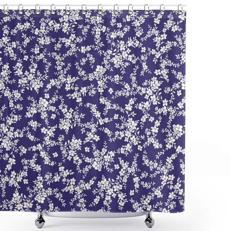 Personality  Seamless And Liberty Style Cute Floral Pattern, Shower Curtains