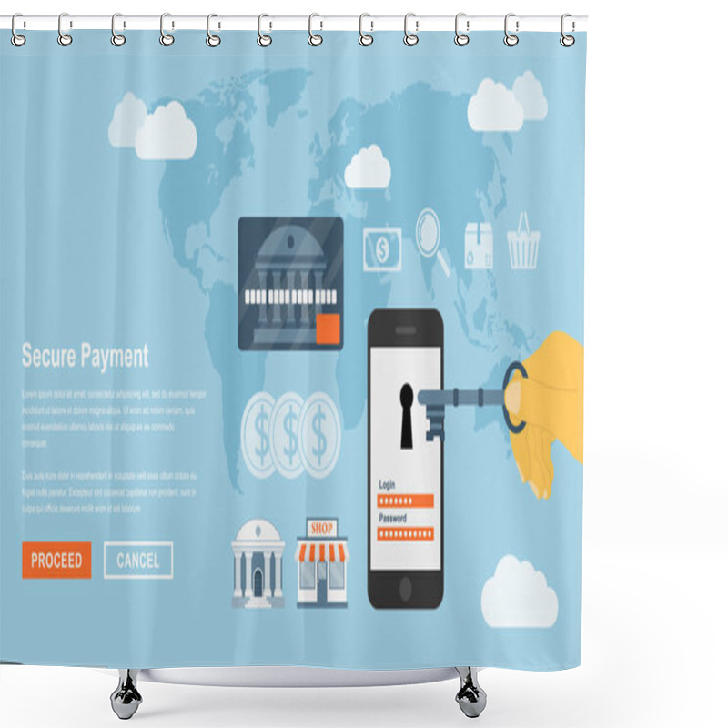 Personality  Secure Payment Shower Curtains