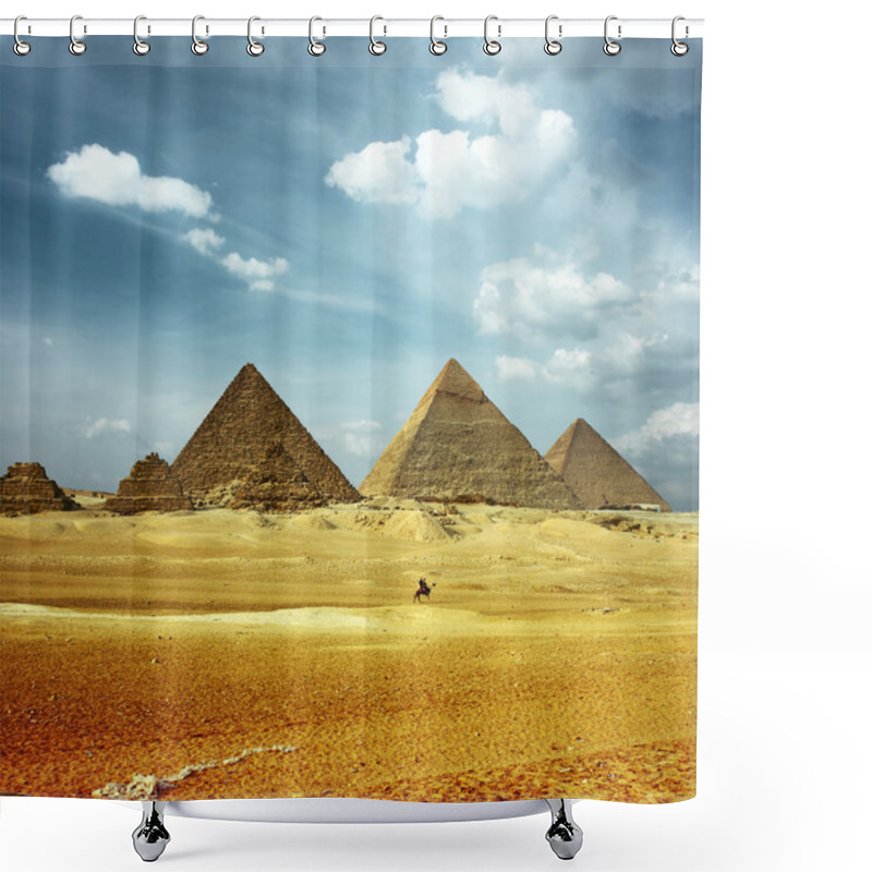 Personality  Pyramids Shower Curtains