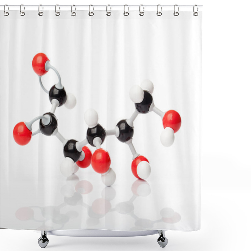 Personality  Molecule Model Of Glucose, Dextrose Or Grape Sugar Shower Curtains