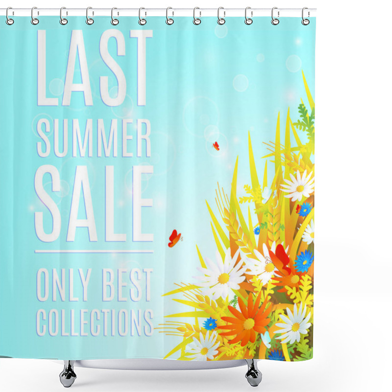 Personality  Last Summer Sale Banner Shower Curtains