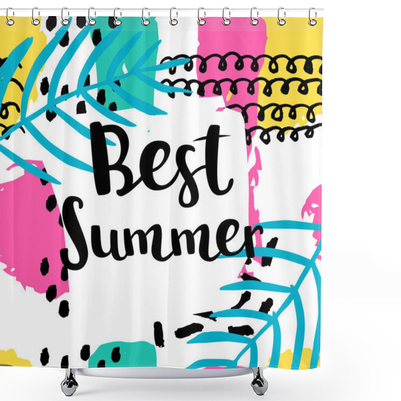 Personality  Best Summer Card Shower Curtains