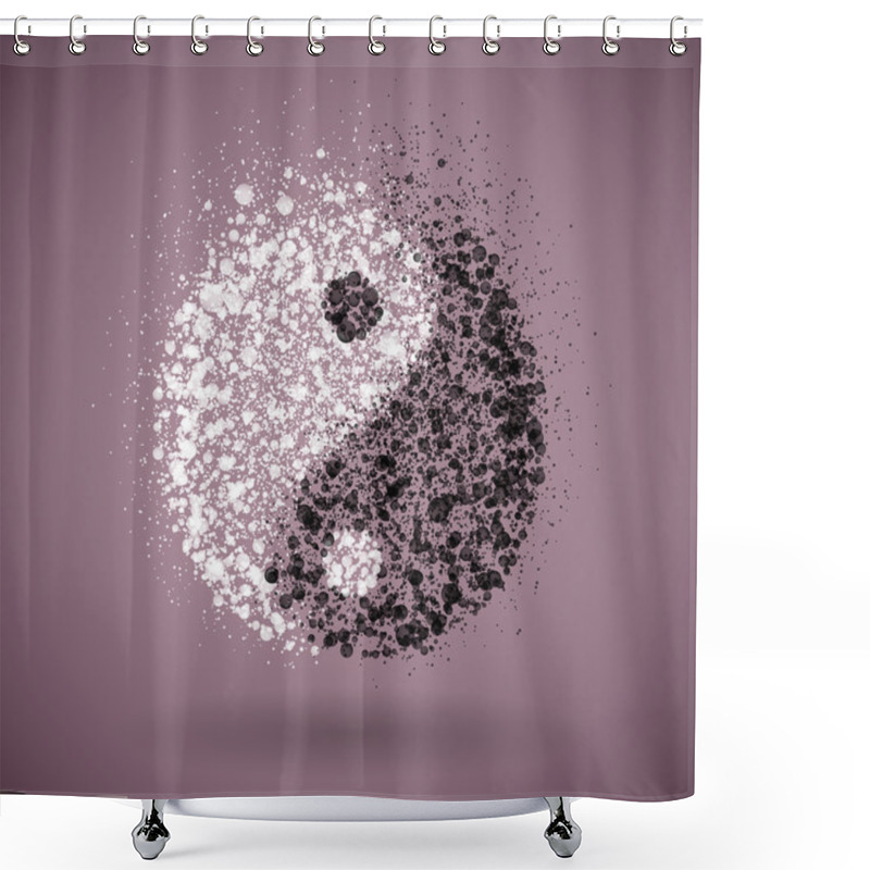 Personality  Yin And Yang Symbol Shower Curtains