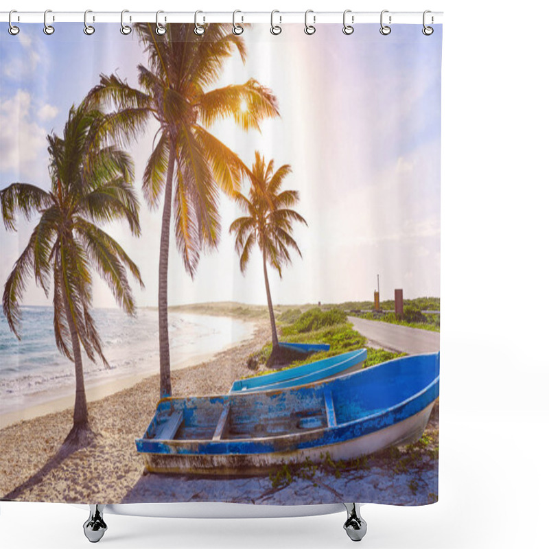 Personality  Chen Rio Beach Cozumel Island In Mexico Shower Curtains