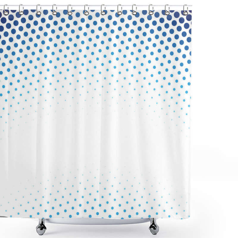 Personality  Halftones Background.Distress Dirty Damaged Spotted Circles Overlay Dots Texture . Grunge Effect . Shower Curtains