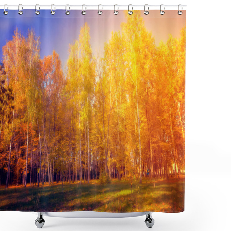 Personality  Autumn. Fall Scene. Shower Curtains