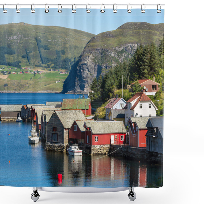 Personality  Huts In Norway Shower Curtains