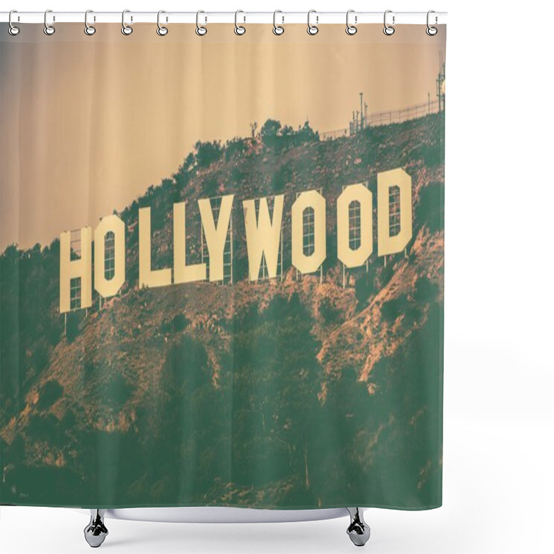 Personality  Famous Hollywood Hills Shower Curtains