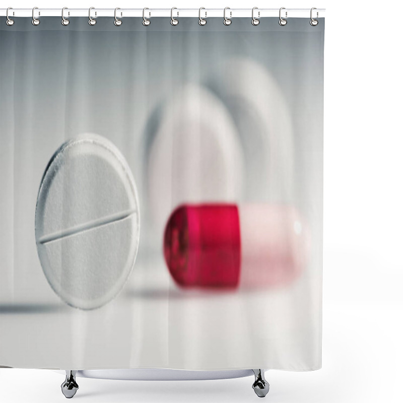 Personality  Medical Tablet And Capsule Shower Curtains