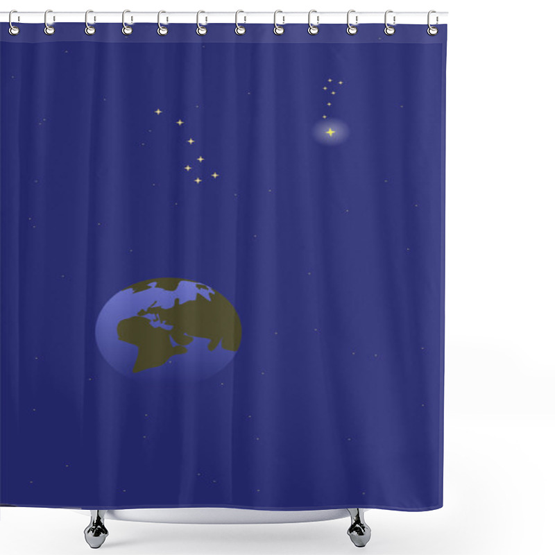 Personality  North Star Shower Curtains