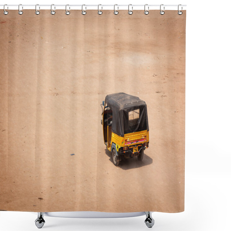 Personality  Autorickshaw In The Street. India Shower Curtains