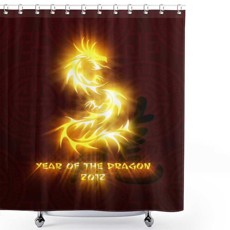 Personality  Year Of The Dragon 2012 Shower Curtains