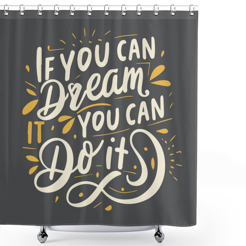 Personality  Inspiring Creative Motivation Quote. Vector Typography Poster Design Concept Shower Curtains