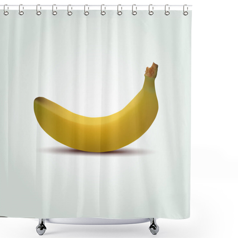 Personality  Vector Banana,  Vector Illustration  Shower Curtains