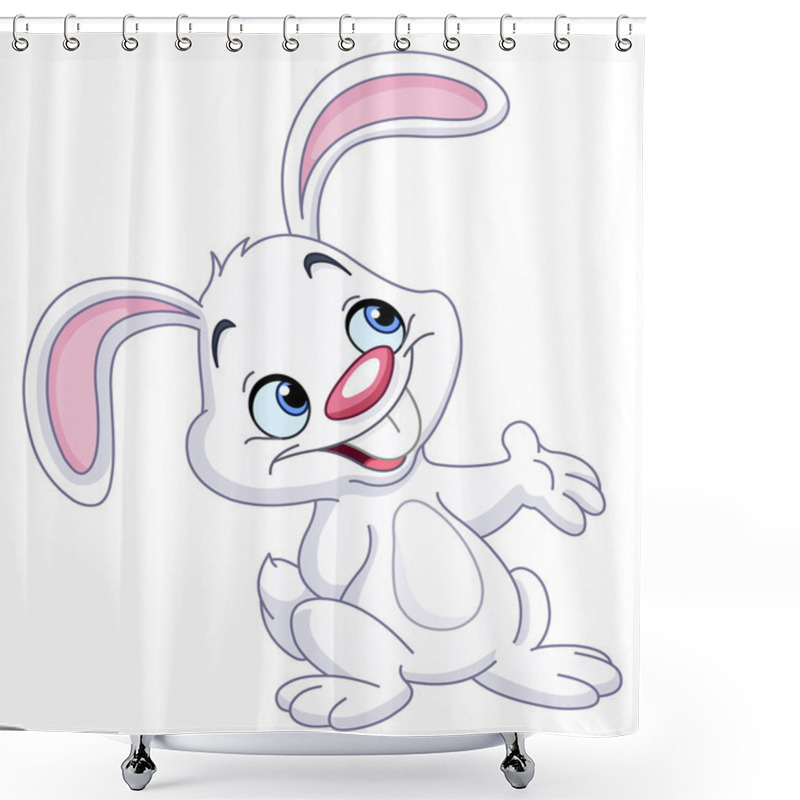 Personality  Bunny Presenting Shower Curtains