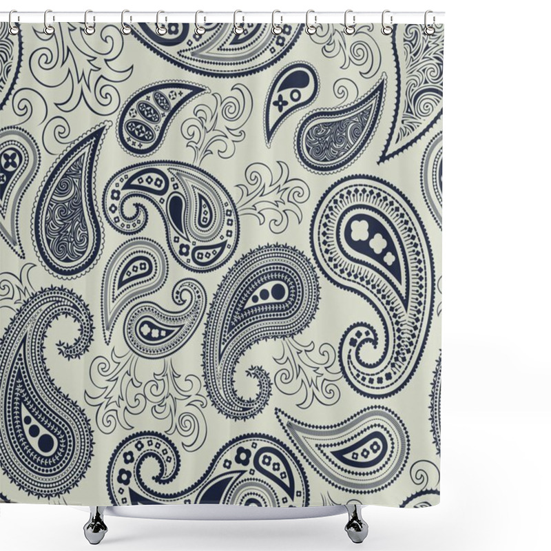 Personality  Paisley Wallpaper Pattern Shower Curtains