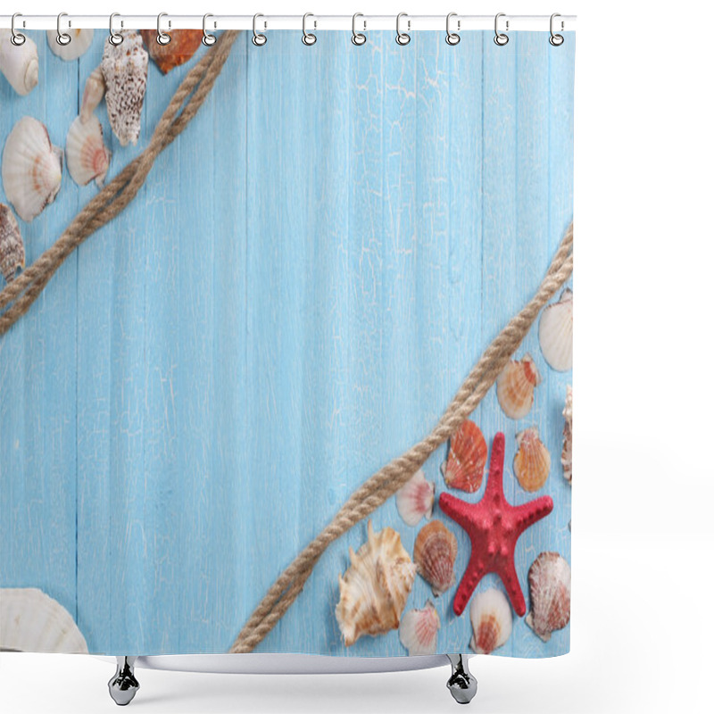 Personality  Rope Shells Starfish Shower Curtains