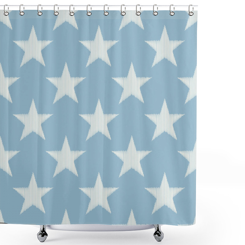 Personality  Seamless Stars Pattern Shower Curtains