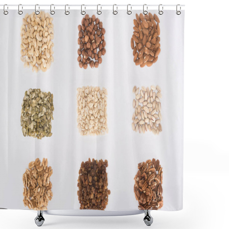 Personality  Assorted Delicious Nuts Shower Curtains