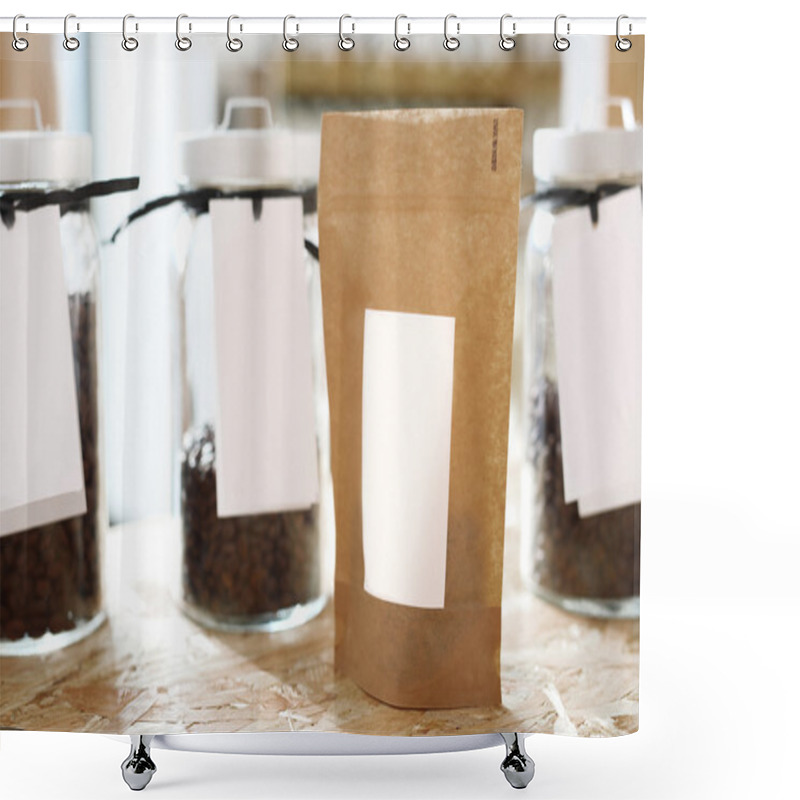 Personality  Coffee Shop.Coffee Beans, Shower Curtains