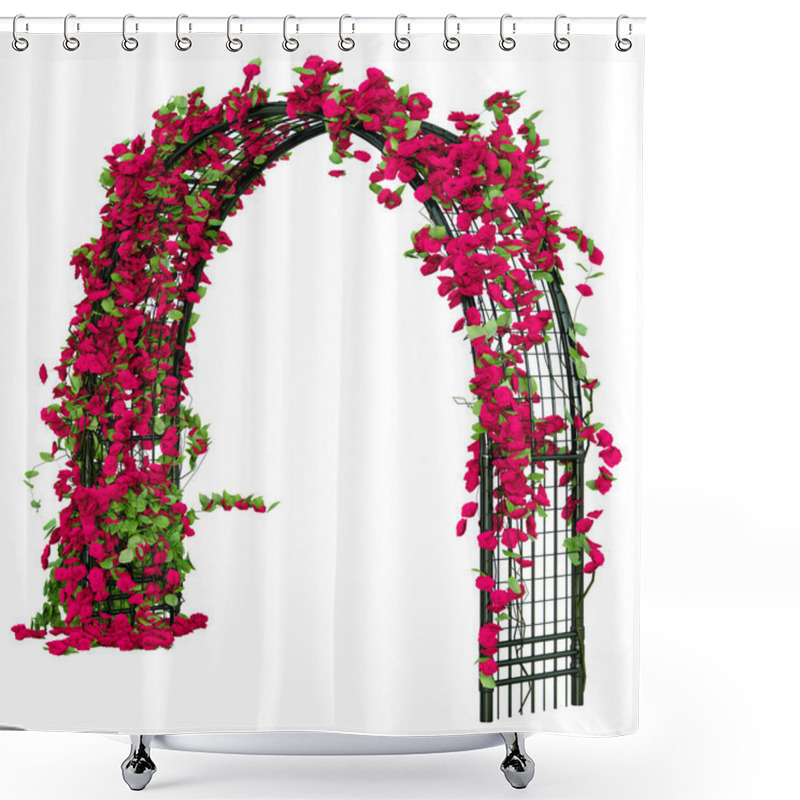 Personality  Pergola Shaped As Arc Shower Curtains